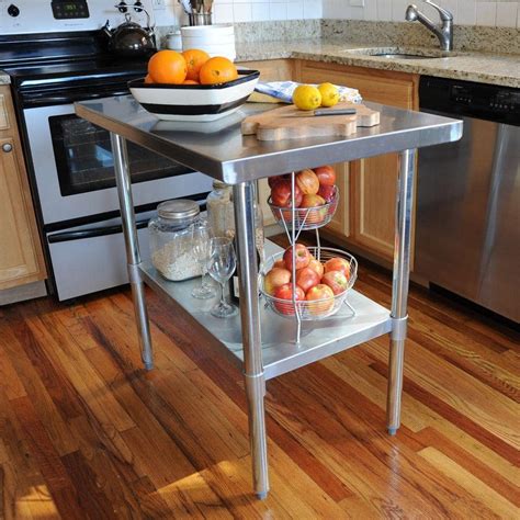 stainless steel kitchen utility tables